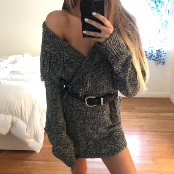 Carolyn Taylor Sweaters - Oversized Fringe Cardigan